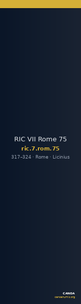 RIC VII Rome 75 — CANOA