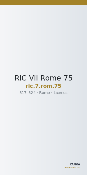 RIC VII Rome 75 — CANOA