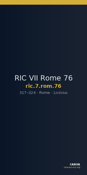 RIC VII Rome 76 — CANOA