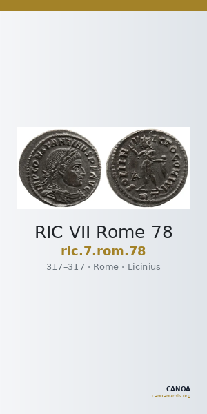 RIC VII Rome 78 — CANOA