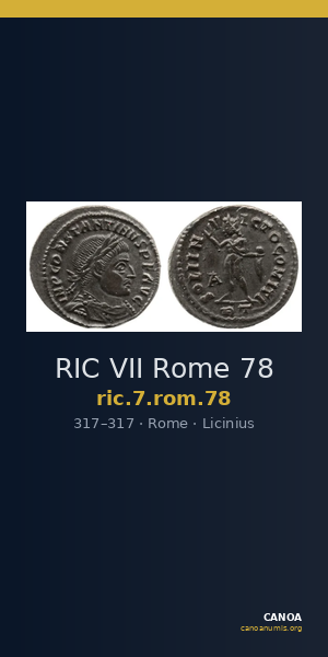 RIC VII Rome 78 — CANOA