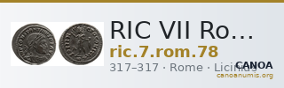 RIC VII Rome 78 — CANOA