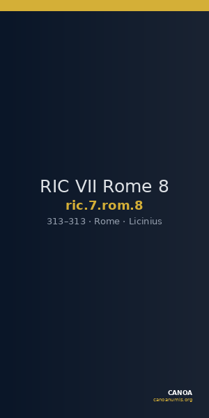 RIC VII Rome 8 — CANOA