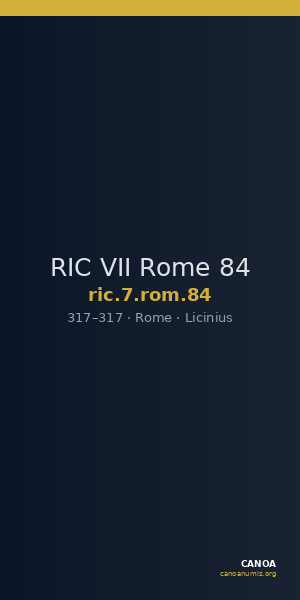 RIC VII Rome 84 — CANOA