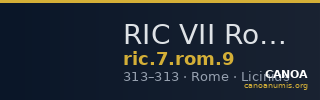 RIC VII Rome 9 — CANOA