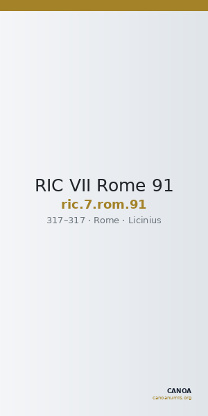RIC VII Rome 91 — CANOA