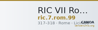 RIC VII Rome 99 — CANOA