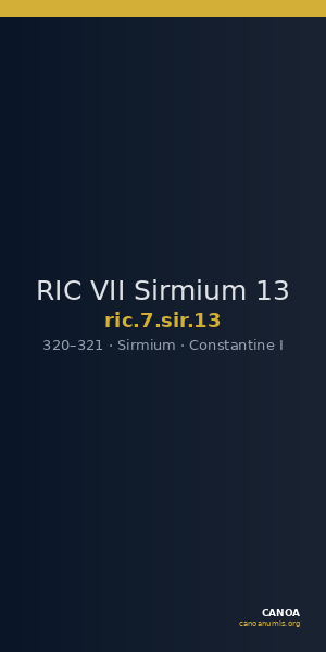 RIC VII Sirmium 13 — CANOA