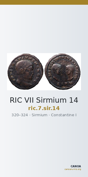 RIC VII Sirmium 14 — CANOA