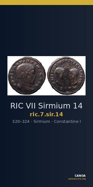 RIC VII Sirmium 14 — CANOA