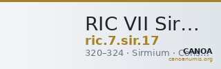 RIC VII Sirmium 17 — CANOA