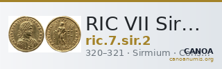 RIC VII Sirmium 2 — CANOA