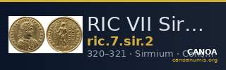 RIC VII Sirmium 2 — CANOA