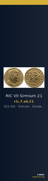 RIC VII Sirmium 21 — CANOA