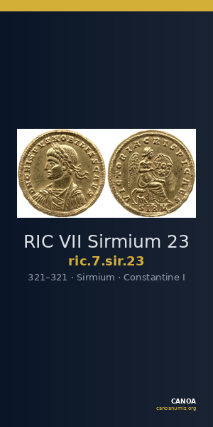 RIC VII Sirmium 23 — CANOA
