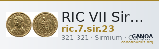 RIC VII Sirmium 23 — CANOA