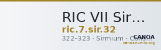 RIC VII Sirmium 32 — CANOA