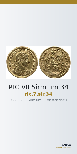 RIC VII Sirmium 34 — CANOA