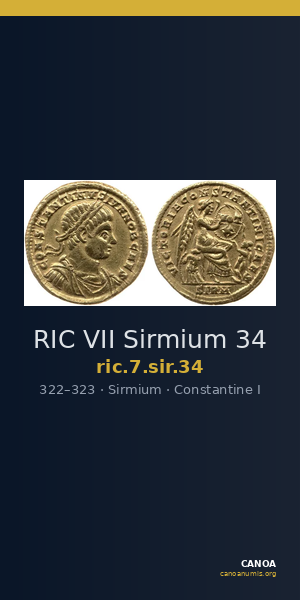RIC VII Sirmium 34 — CANOA