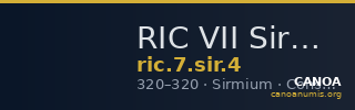 RIC VII Sirmium 4 — CANOA