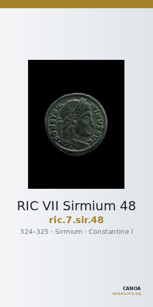 RIC VII Sirmium 48 — CANOA