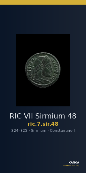 RIC VII Sirmium 48 — CANOA