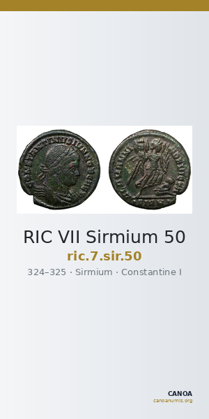 RIC VII Sirmium 50 — CANOA