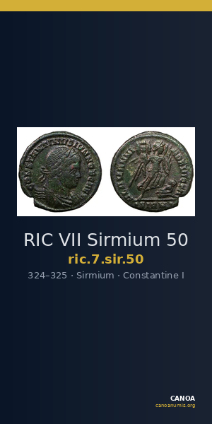 RIC VII Sirmium 50 — CANOA