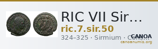 RIC VII Sirmium 50 — CANOA