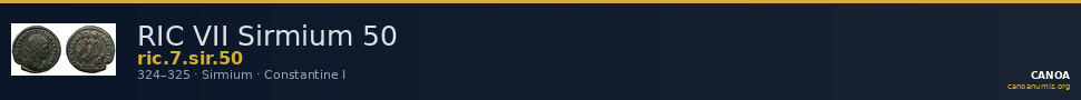 RIC VII Sirmium 50 — CANOA