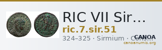 RIC VII Sirmium 51 — CANOA