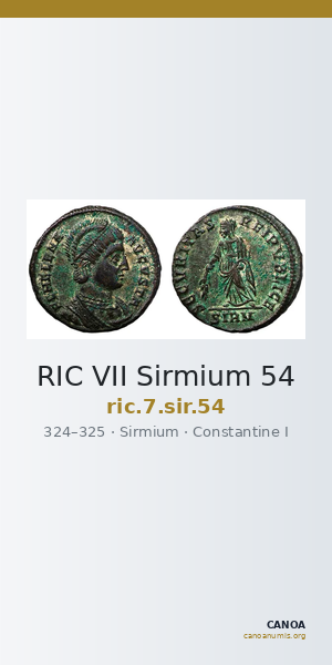 RIC VII Sirmium 54 — CANOA