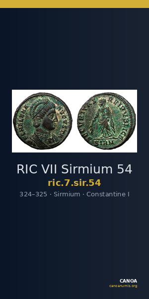 RIC VII Sirmium 54 — CANOA