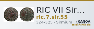 RIC VII Sirmium 55 — CANOA