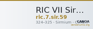 RIC VII Sirmium 59 — CANOA