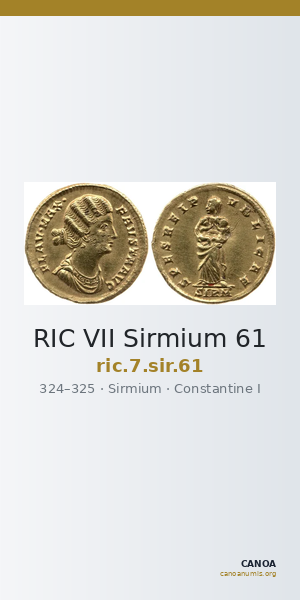 RIC VII Sirmium 61 — CANOA