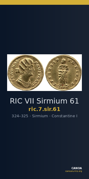 RIC VII Sirmium 61 — CANOA