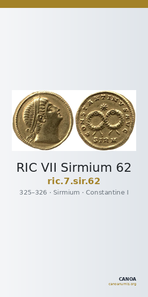 RIC VII Sirmium 62 — CANOA