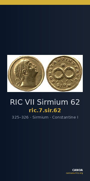 RIC VII Sirmium 62 — CANOA