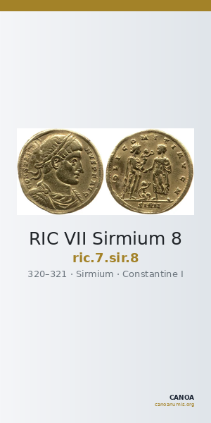 RIC VII Sirmium 8 — CANOA