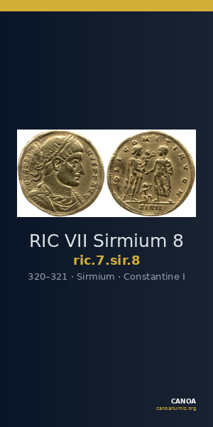 RIC VII Sirmium 8 — CANOA