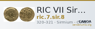 RIC VII Sirmium 8 — CANOA