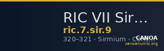 RIC VII Sirmium 9 — CANOA