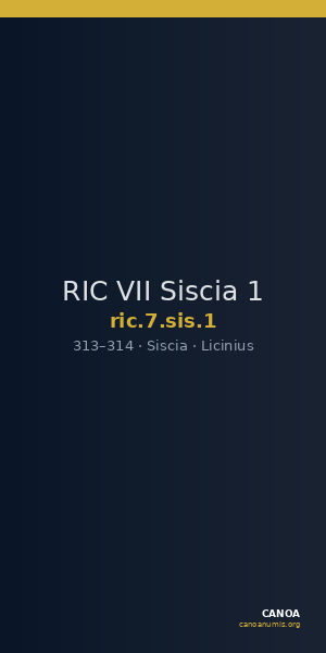 RIC VII Siscia 1 — CANOA
