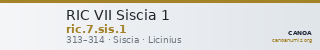 RIC VII Siscia 1 — CANOA