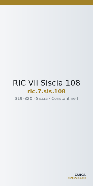 RIC VII Siscia 108 — CANOA