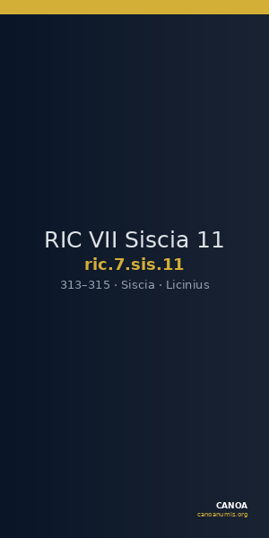 RIC VII Siscia 11 — CANOA