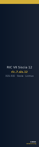 RIC VII Siscia 12 — CANOA