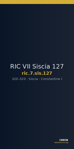 RIC VII Siscia 127 — CANOA