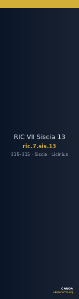RIC VII Siscia 13 — CANOA